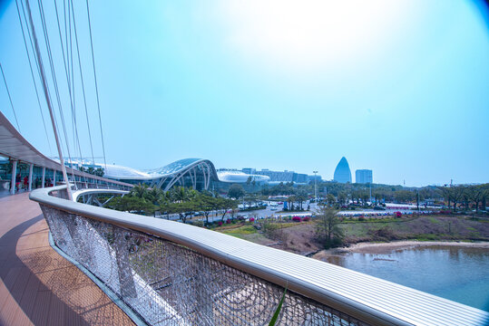 海棠湾钢索桥