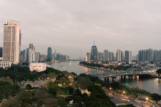 珠江两岸城市风光