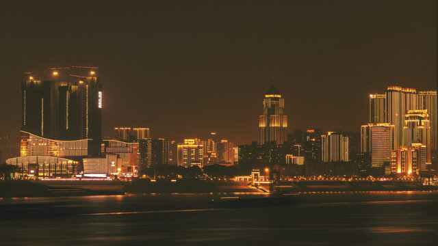 武汉汉江江滩夜景