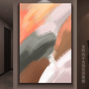 北欧抽象油画装饰画