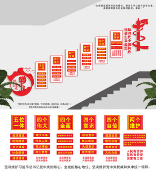 党建楼梯文化墙