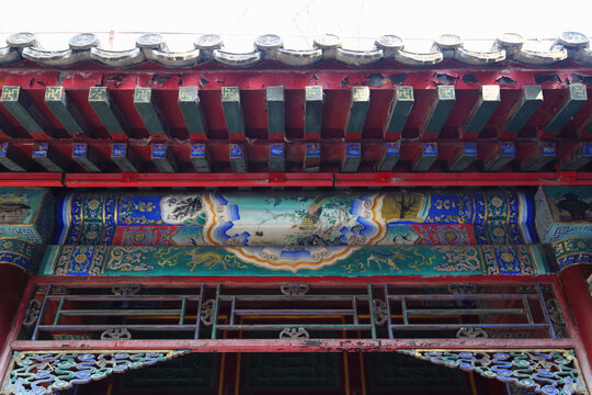 中式建筑雕梁画栋