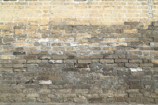 实拍古城墙背景素材