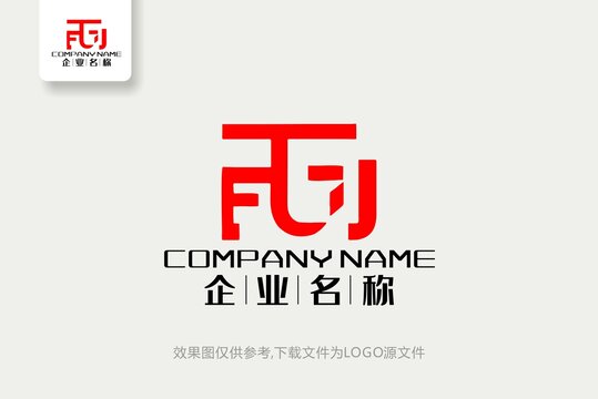 FJ标志FJ字母logo