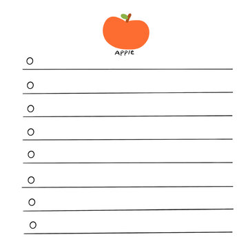 水果便签系列苹果