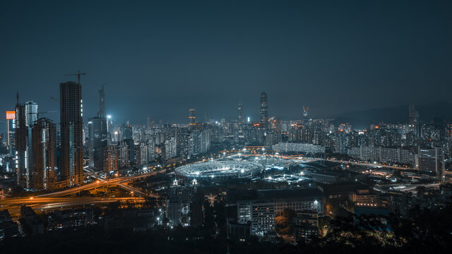 深圳笔架山公园夜景