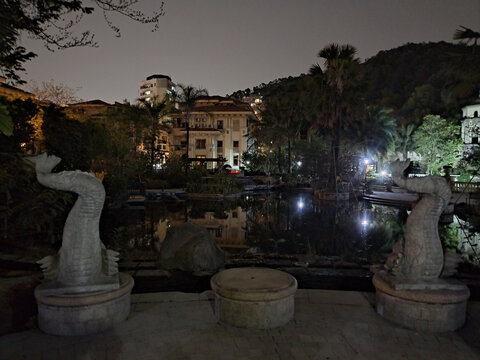 高档小区夜景