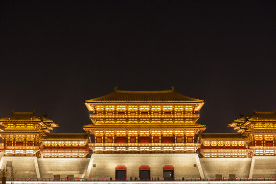 洛阳应天门遗址夜景