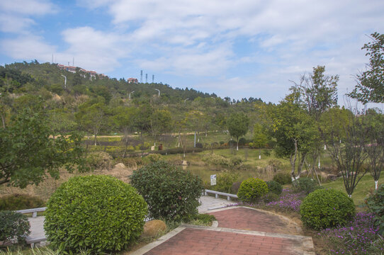 晋江崎山公园内景