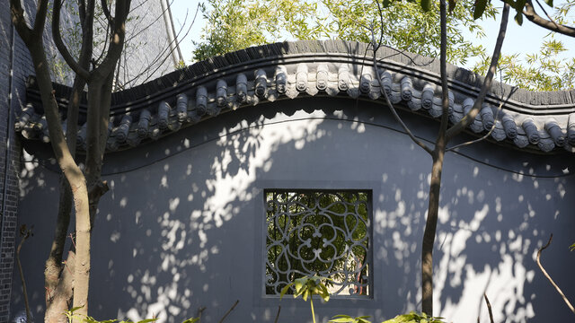 苏式园林中式建筑