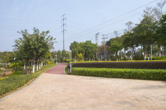 东山水系公园园林步道