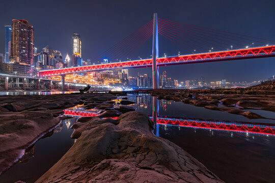 重庆桥梁夜景