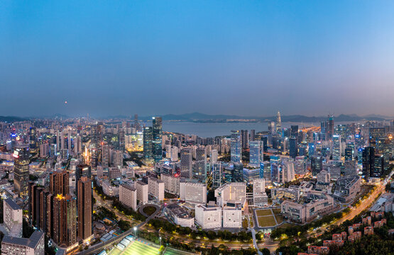 深圳南山粤海街道夜景