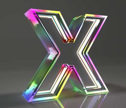 玻璃字母X
