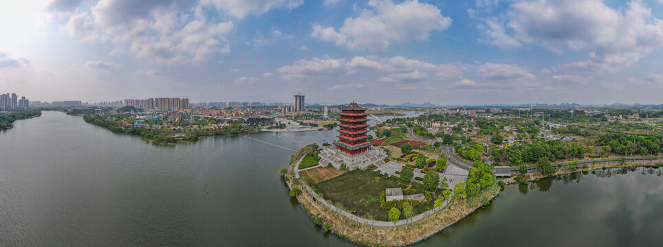 玉林市园博园全景