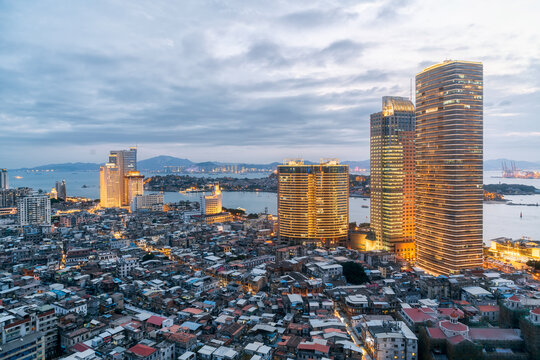 老厦门城区夜景