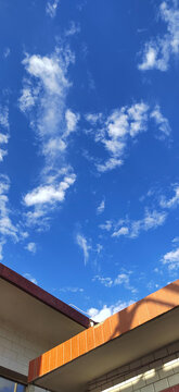 蓝天白云背景天空