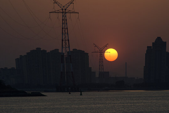 厦门海湾日落