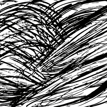 矢量黑白抽象手绘纹理