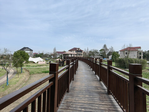 浙江农村明星村景区村庄竹林村