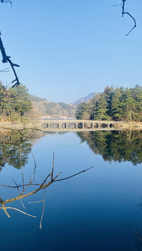 庐山如琴湖风景