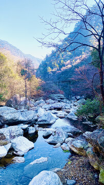 庐山风光山涧泉水