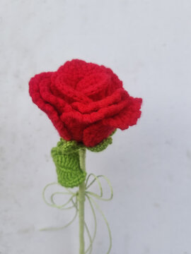 针织玫瑰