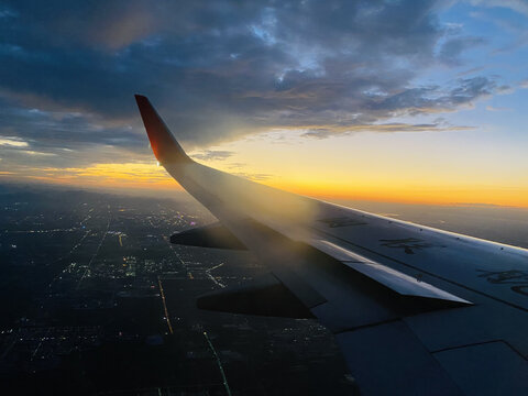 飞行中的天空