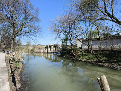 原生态江南水乡古村落路仲村