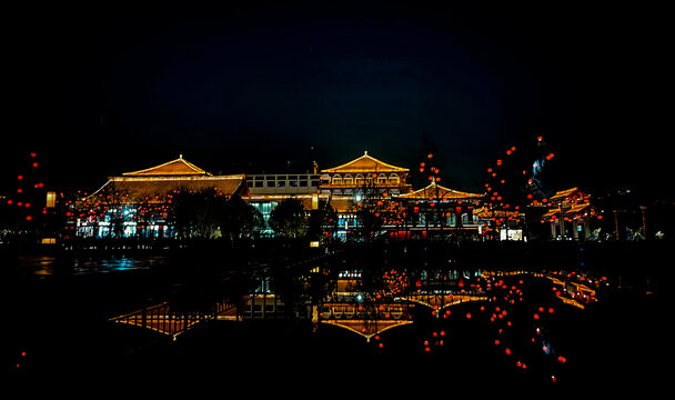 大雁塔北广场夜景