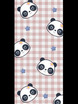 可爱卡通熊猫手机壁纸手机壳