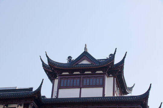 中式建筑楼顶