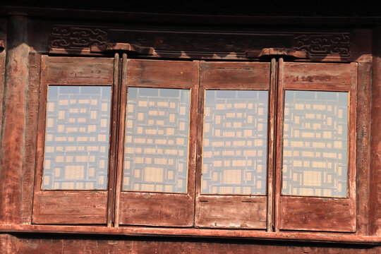 中式传统建筑门窗