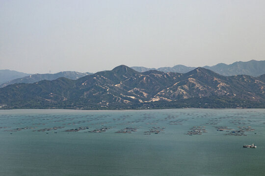 深圳湾对面的香港元朗流浮山