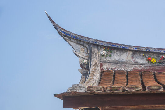 漳州传统建筑屋顶飞檐
