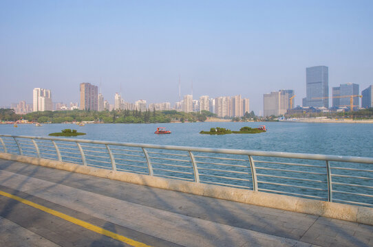 厦门海沧湾城市风景