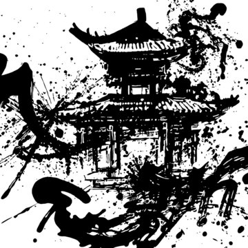 矢量水墨中国风纹理