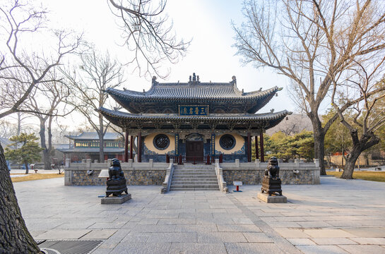 山西太原晋祠公园景观