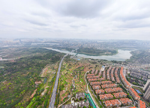 重庆嘉陵江畔的风景