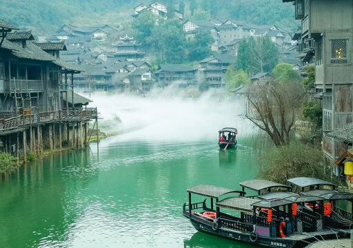 江南水乡小镇风景