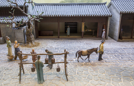 古代街市店铺场景