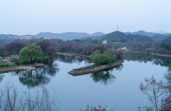 水墨乡村