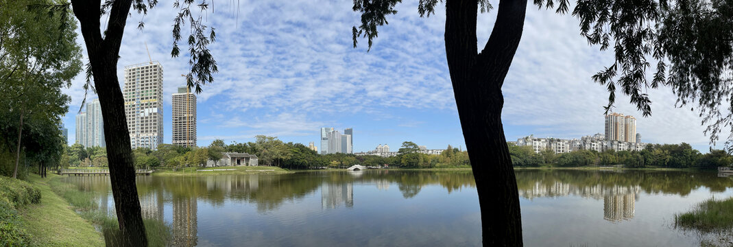 湖景全景高清图