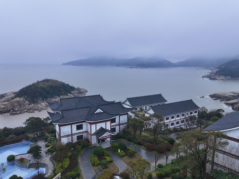 普陀山烟雨风光