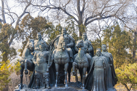 山西太原晋祠公园景观