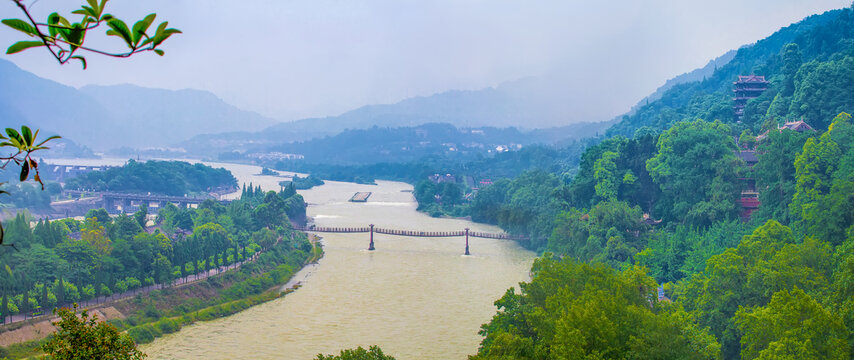 都江堰全景图