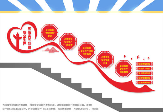 安全生产五落实五到位楼梯