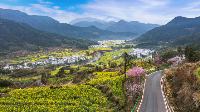 江岭春天美景