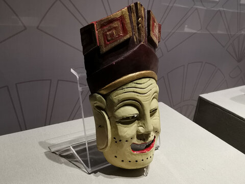 安庆博物馆傩文化傩舞面具