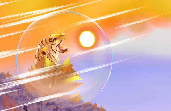 老虎与太阳